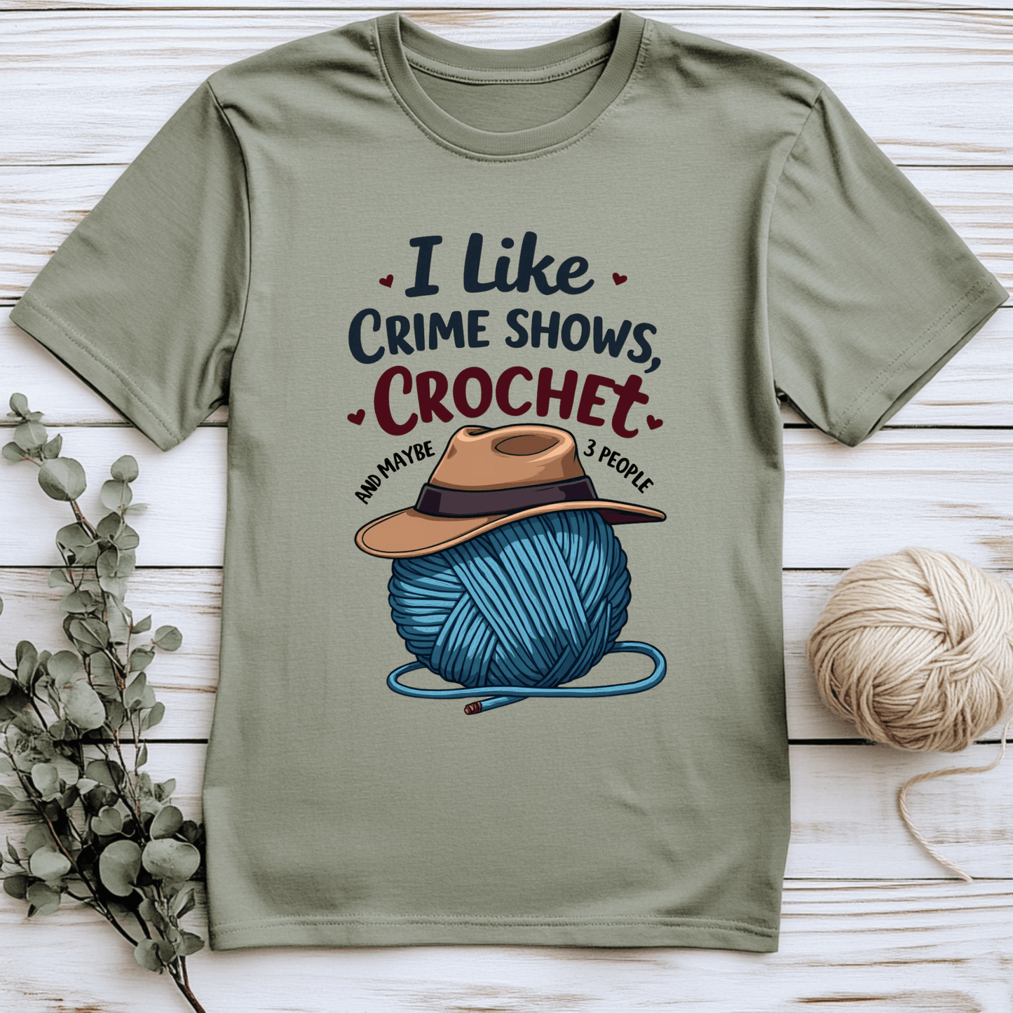 Crochet & Crime Shows T-Shirt