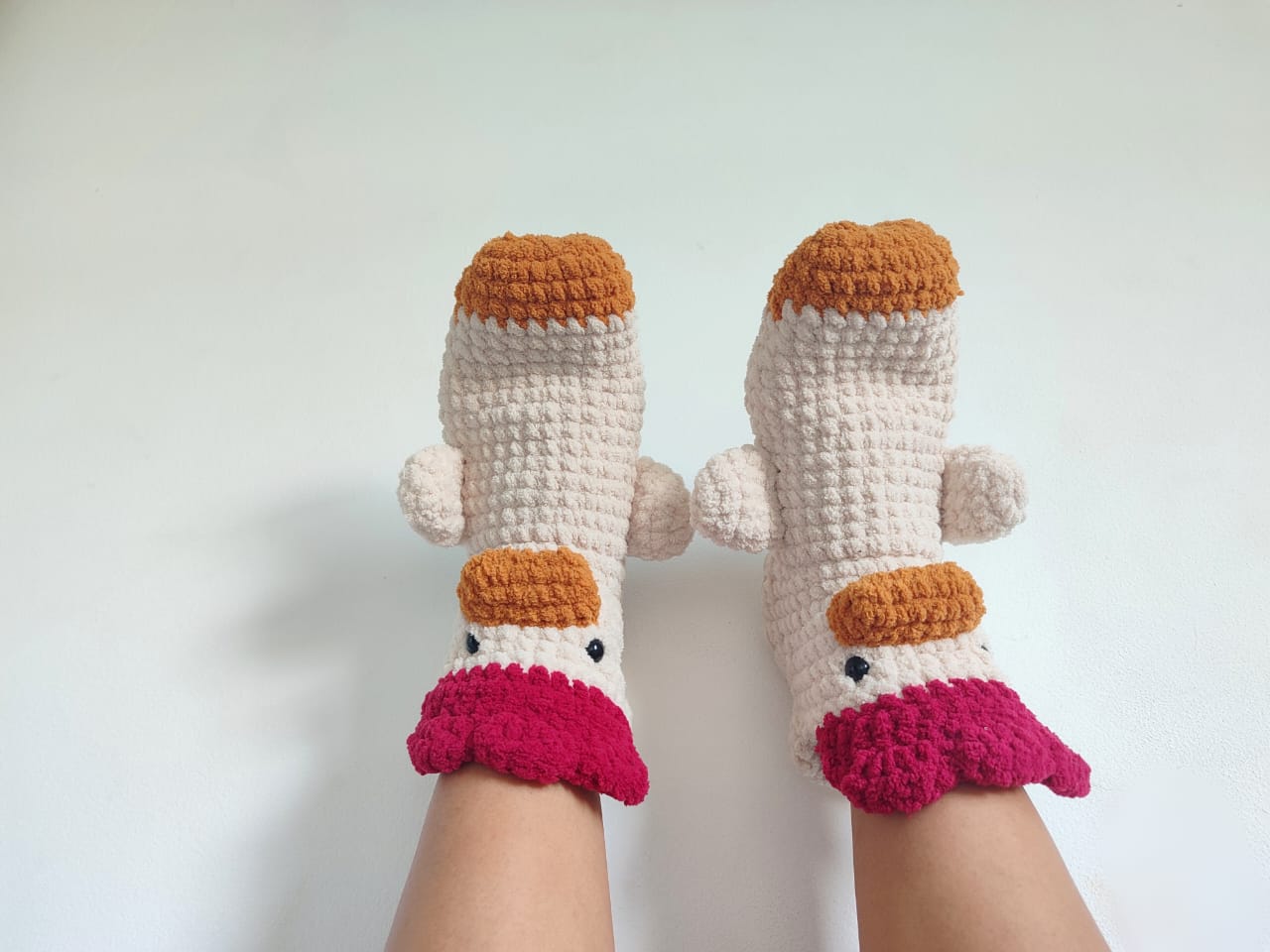 Chicken Socks Crochet Pattern