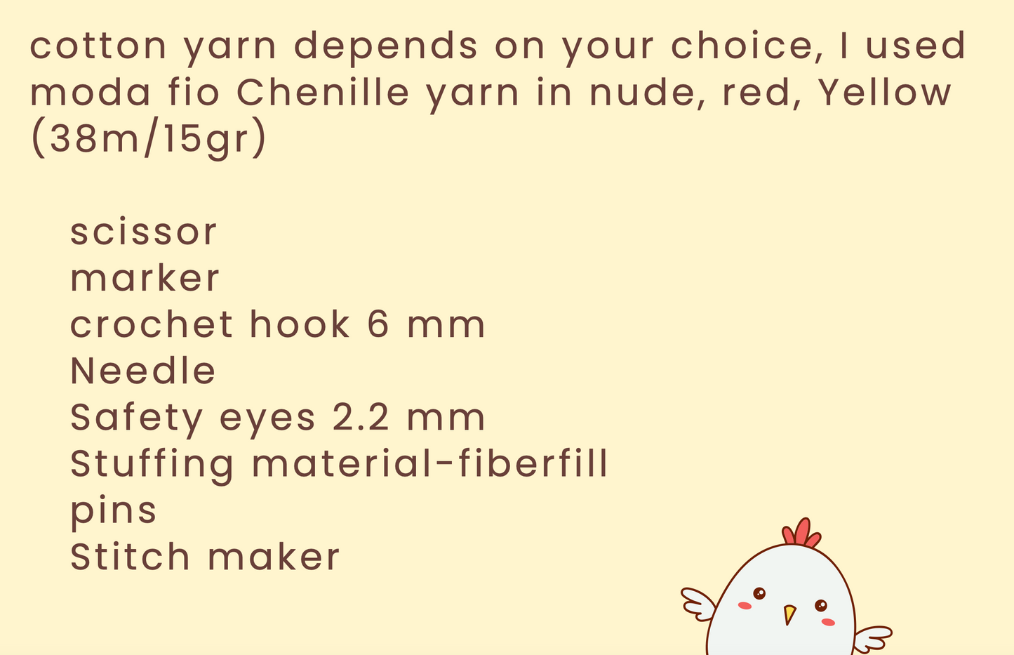 Chicken Socks Crochet Pattern