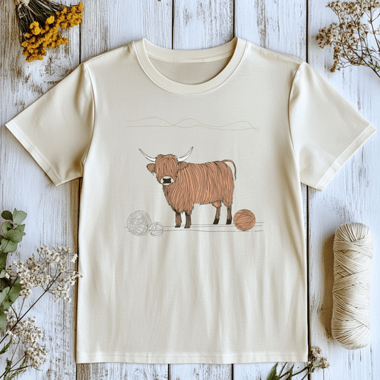 Highland Cow Crochet T-Shirt