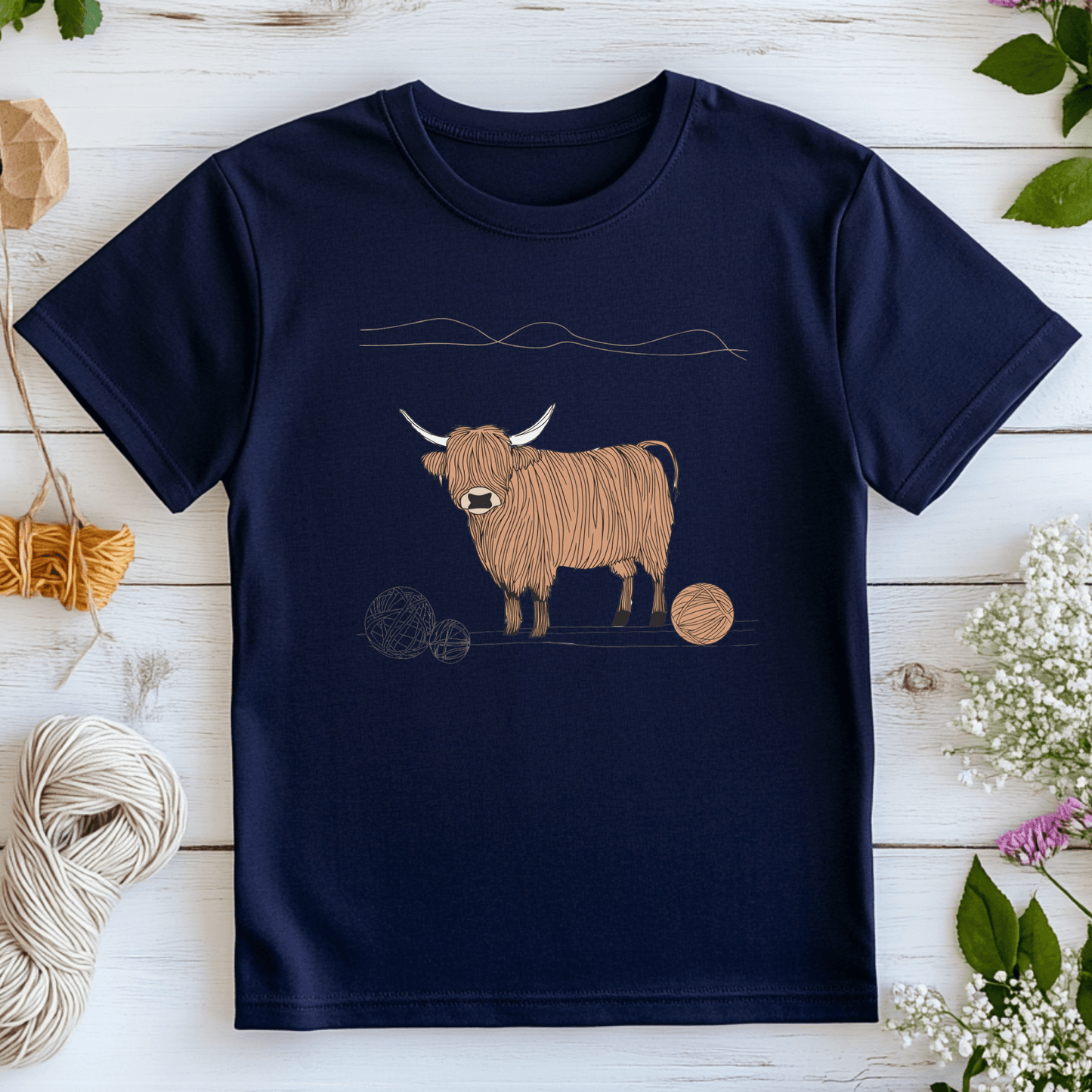 Highland Cow Crochet T-Shirt