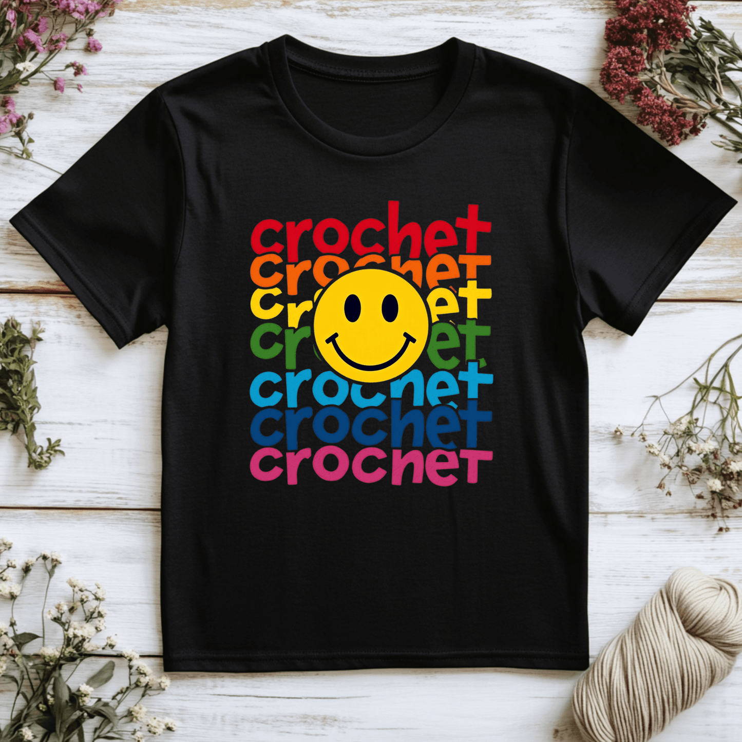 Happy Crochet T-Shirt