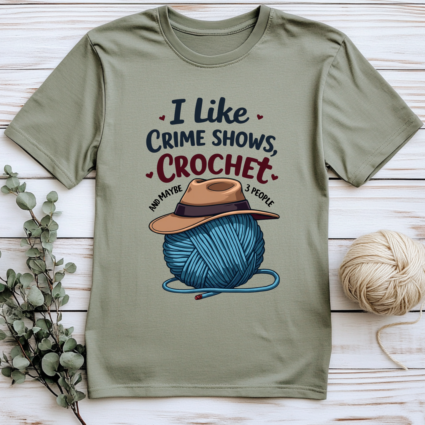 Crochet & Crime Shows T-Shirt