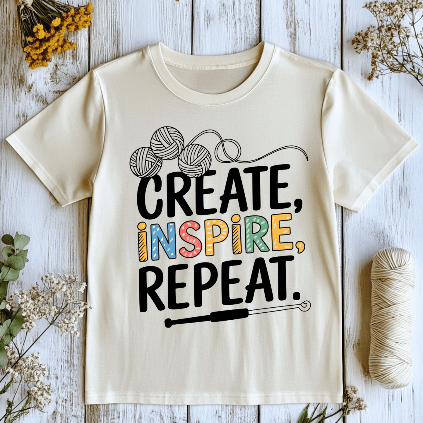 Create, Inspire, Repeat T-Shirt