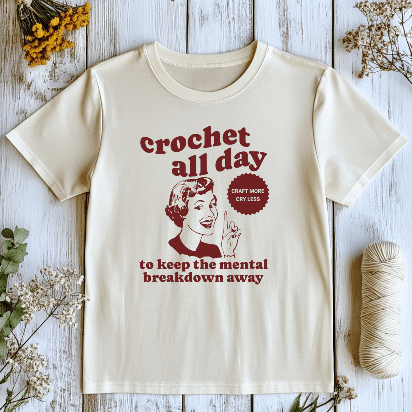 Crochet All Day T-Shirt