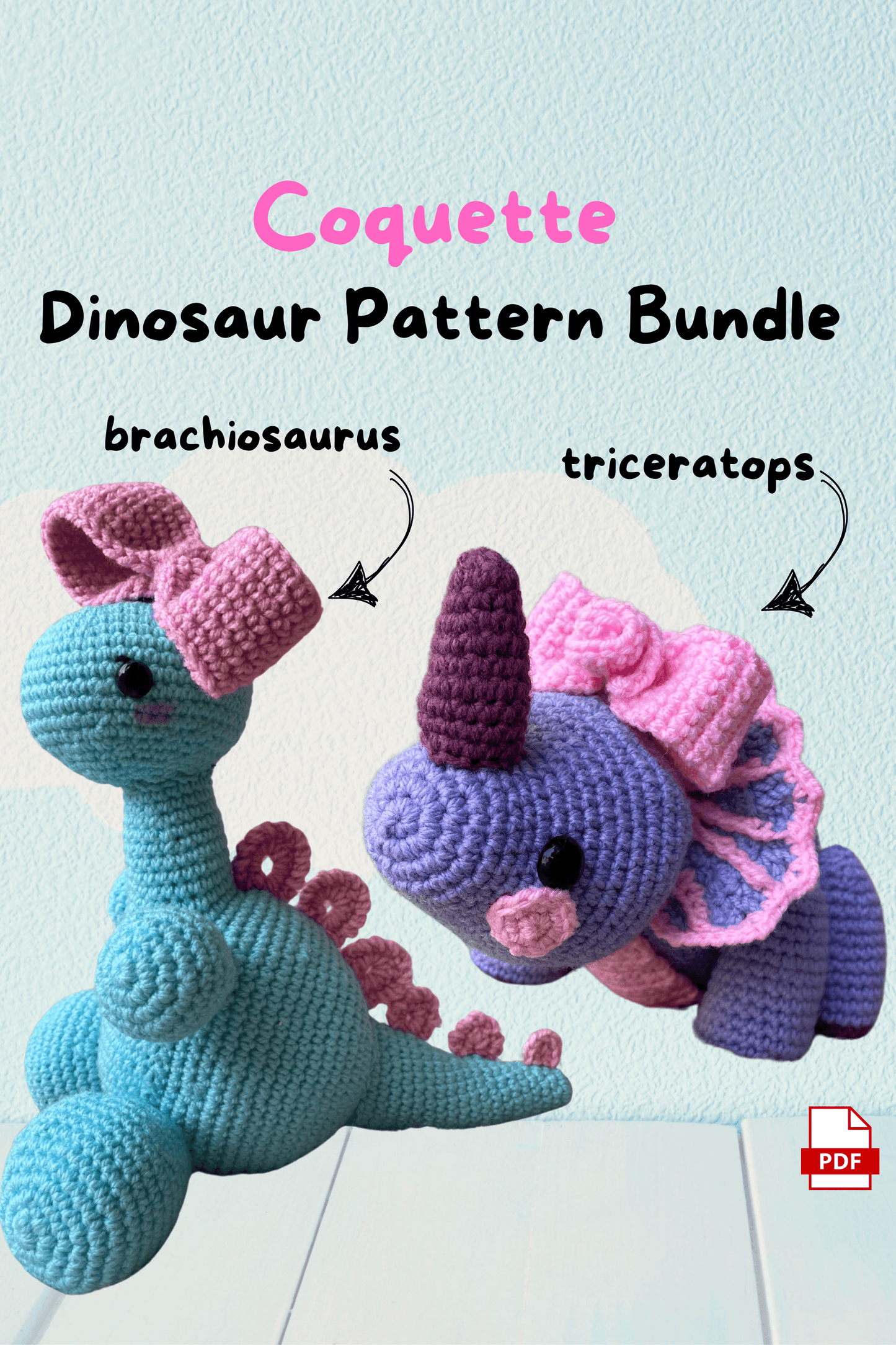 The Dinosaurs Crochet Pattern Bundle