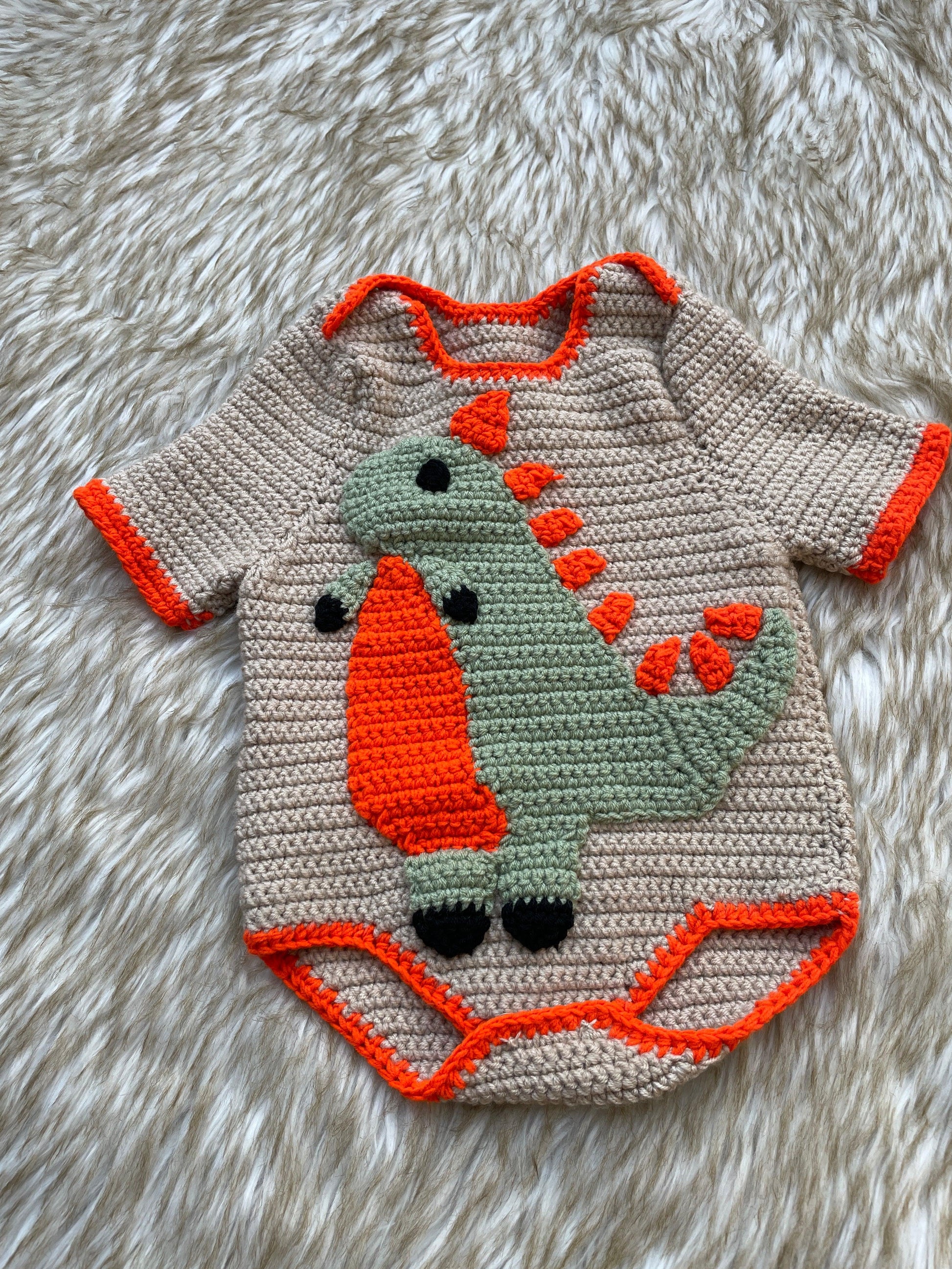 Dino Baby Romper - KnotNookCo