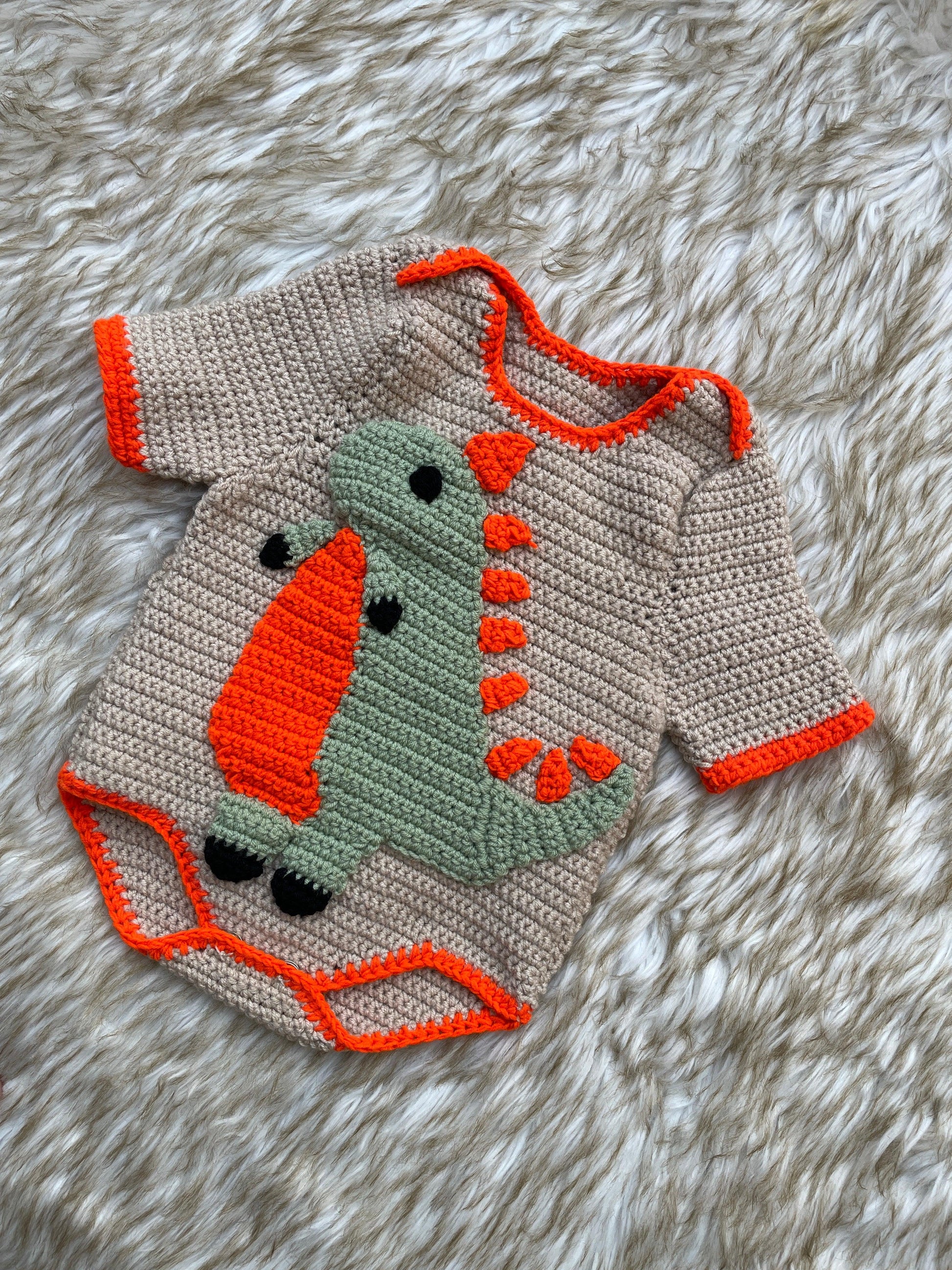 Dino Baby Romper - KnotNookCo