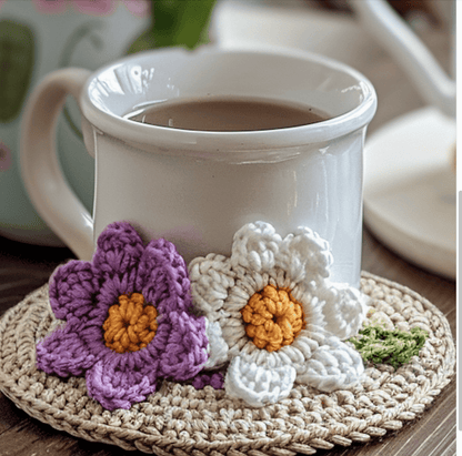 Flower Coaster Pattern - KnotNookCo