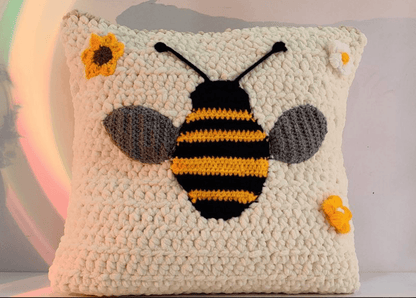 Sunflower & Bumble Bee Pillow Pattern Set