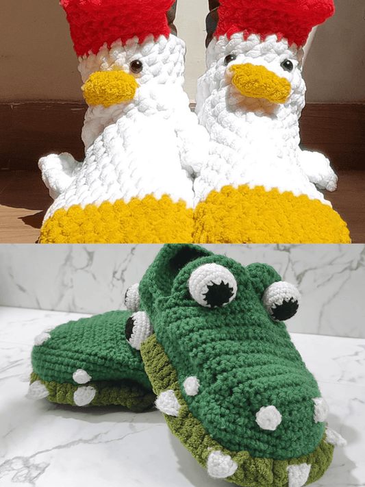 Sock Pattern Bundle - Chicken & Croc Socks