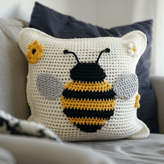 Bee Pillow Pattern - KnotNookCo